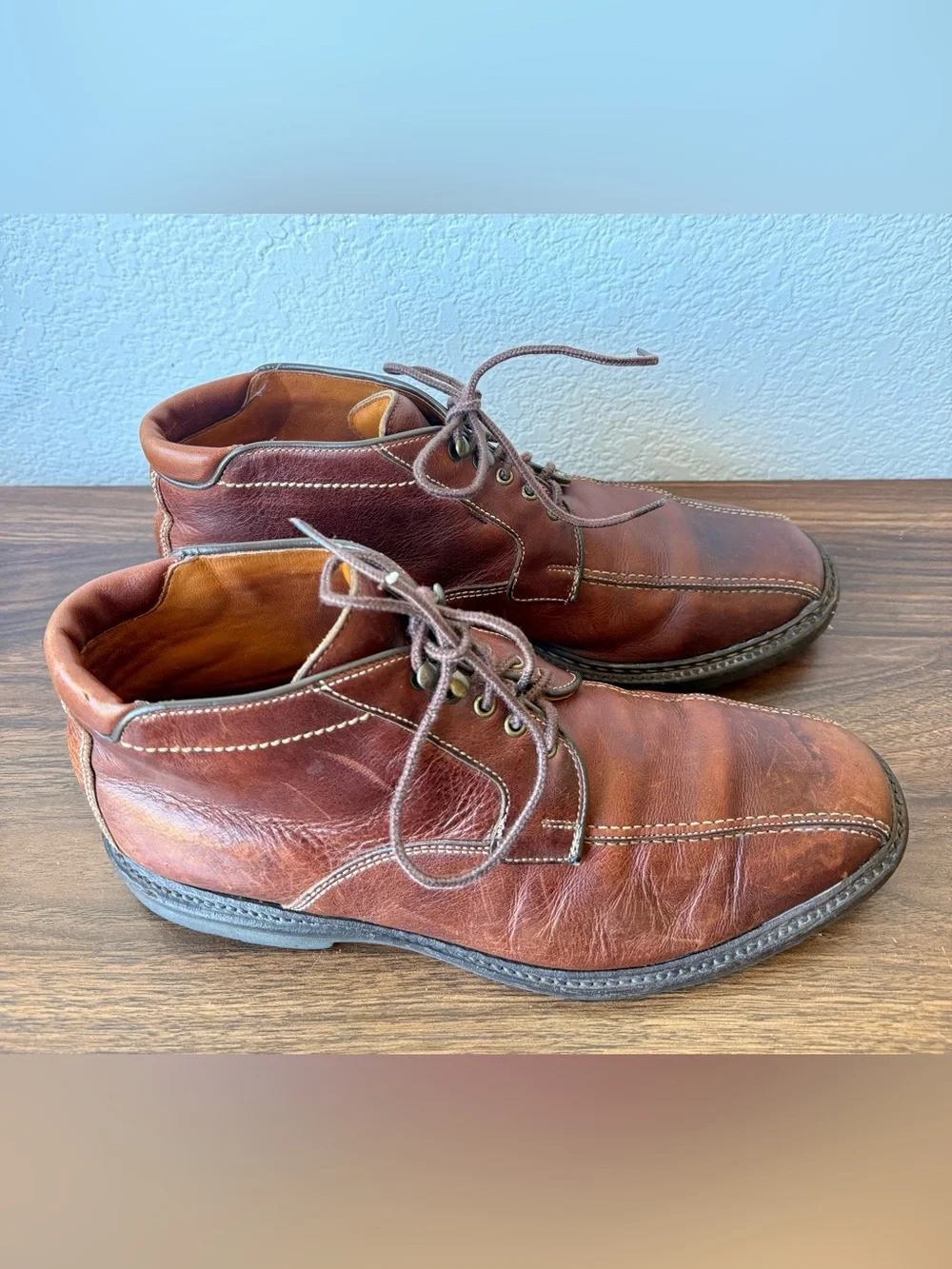 Allen Edmonds Brown Leather Chukka Boots